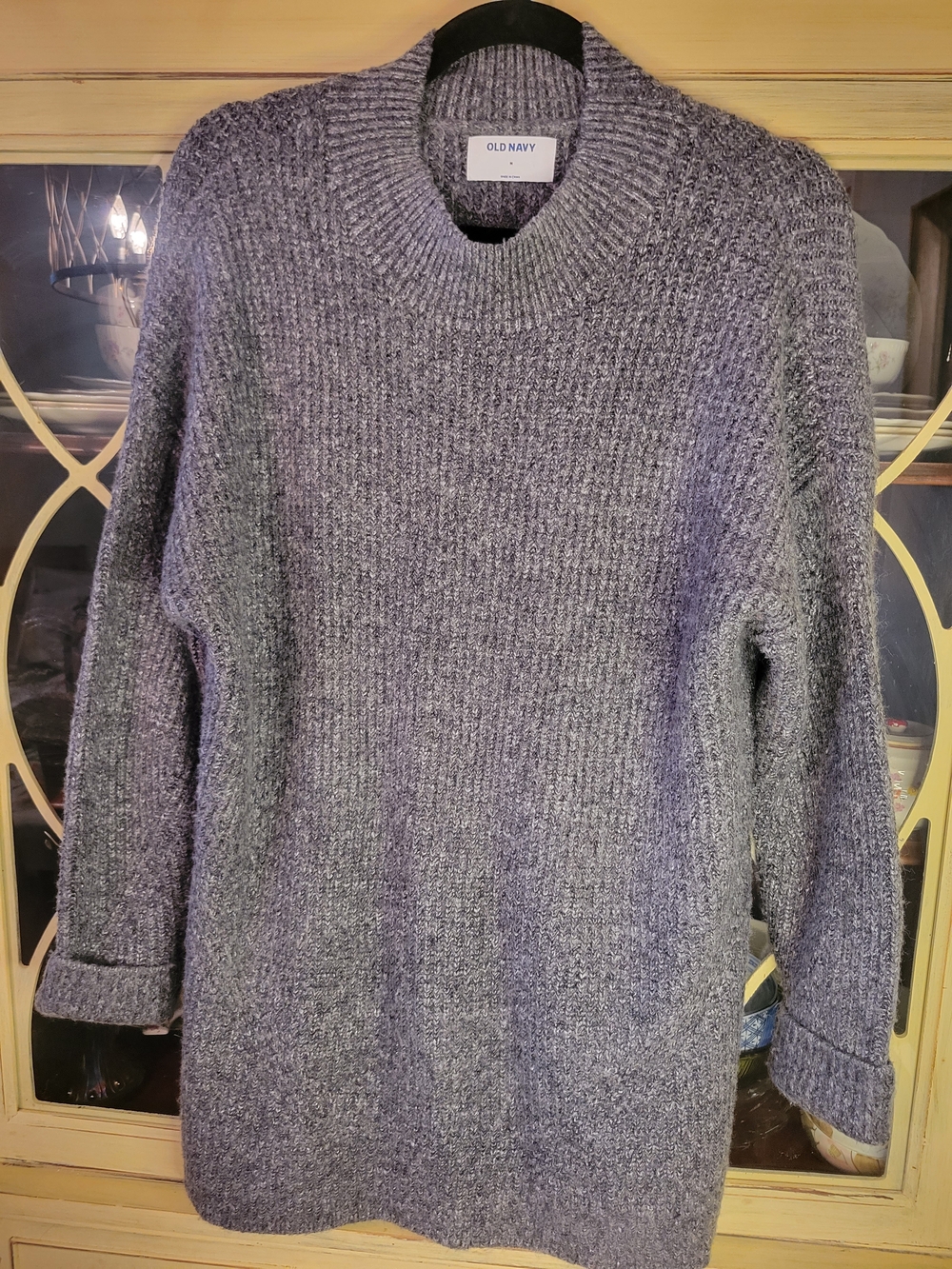 Old Navy Women's Heather Gray Crewneck Sweater